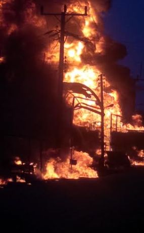 Anambra Filling Stations Razed By Fire (Graphic Photos)
